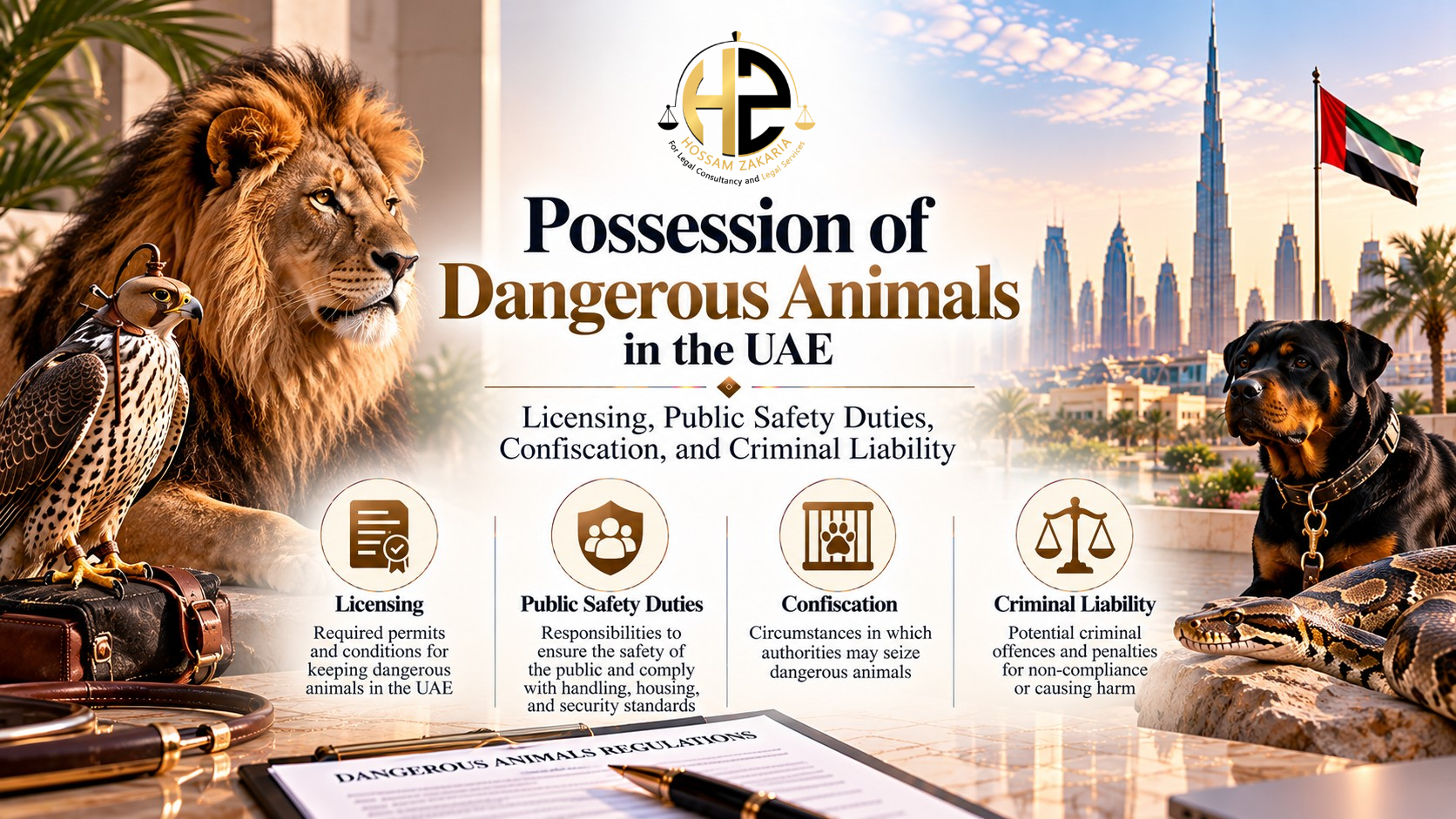 Possession of Dangerous Animals in the UAE: Licensing, Public Safety Duties, Confiscation, and Criminal Liability legal article