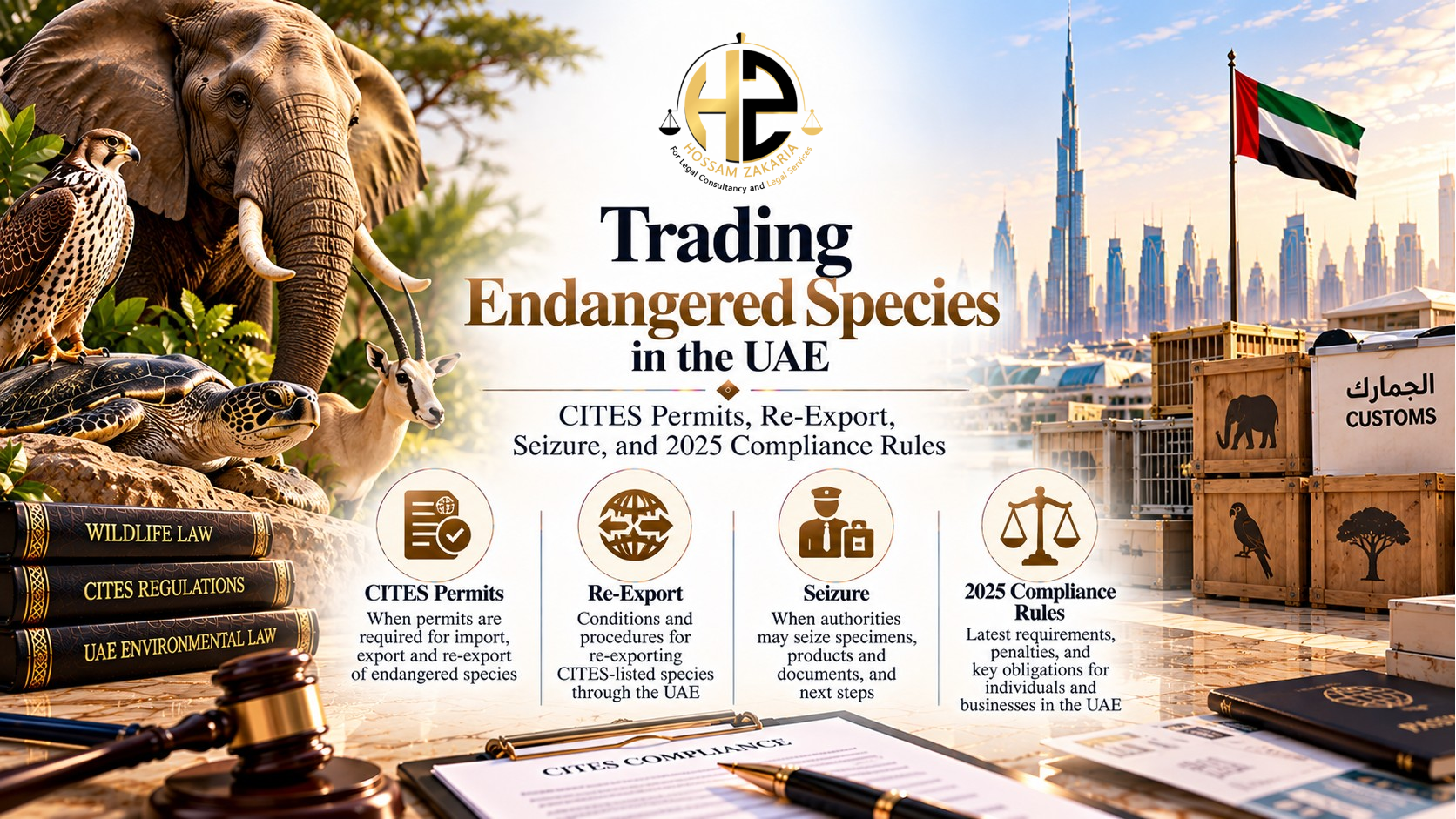 Trading Endangered Species in the UAE: CITES Permits, Re-Export, Seizure, and 2025 Compliance Rules legal article