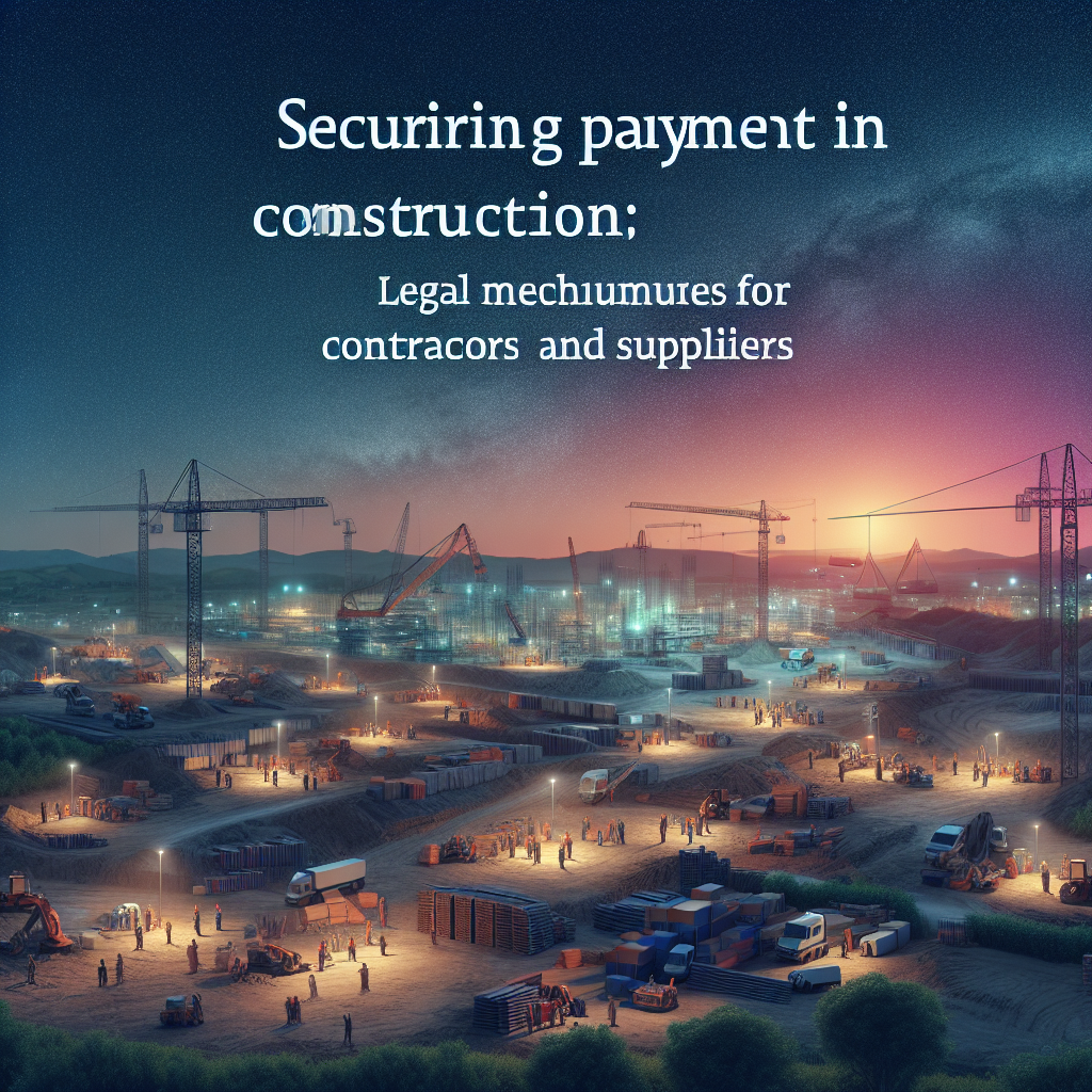 Securing Payment in Construction: Legal Mechanisms for Contractors and Suppliers