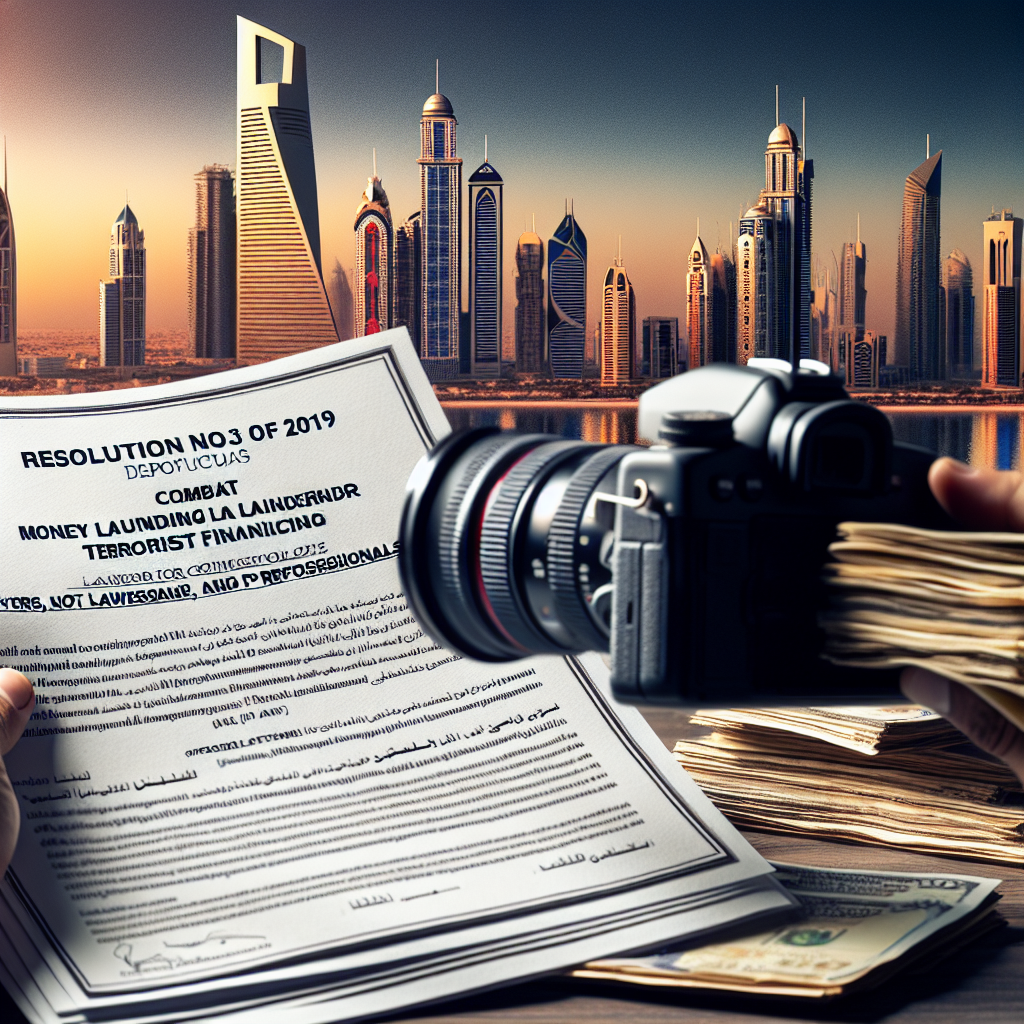 Minister of Justice Resolution No. 533 of 2019, regarding procedures to combat money laundering and terrorist financing for lawyers, notaries and professionals in the United Arab Emirates