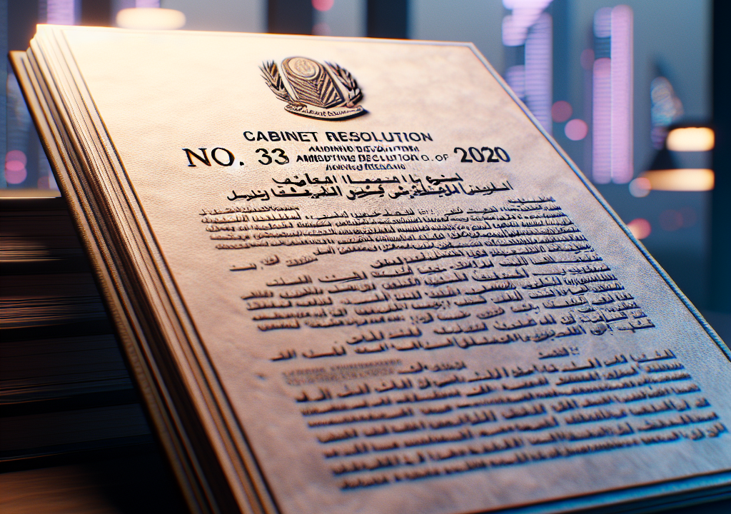 Cabinet Resolution No. (33) of 2020 amending Resolution No. (57) of 2018 regarding the regulatory regulations of Law No. (11) of 1992 regarding the Civil Procedures Law in the Emirates