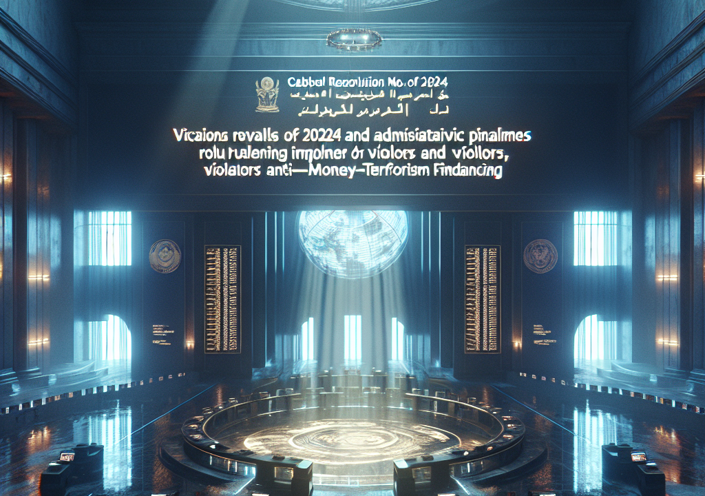 Cabinet Resolution No. (71) of 2024 regulating violations and administrative penalties imposed on violators of anti-money laundering and counter-terrorism financing procedures in the UAE