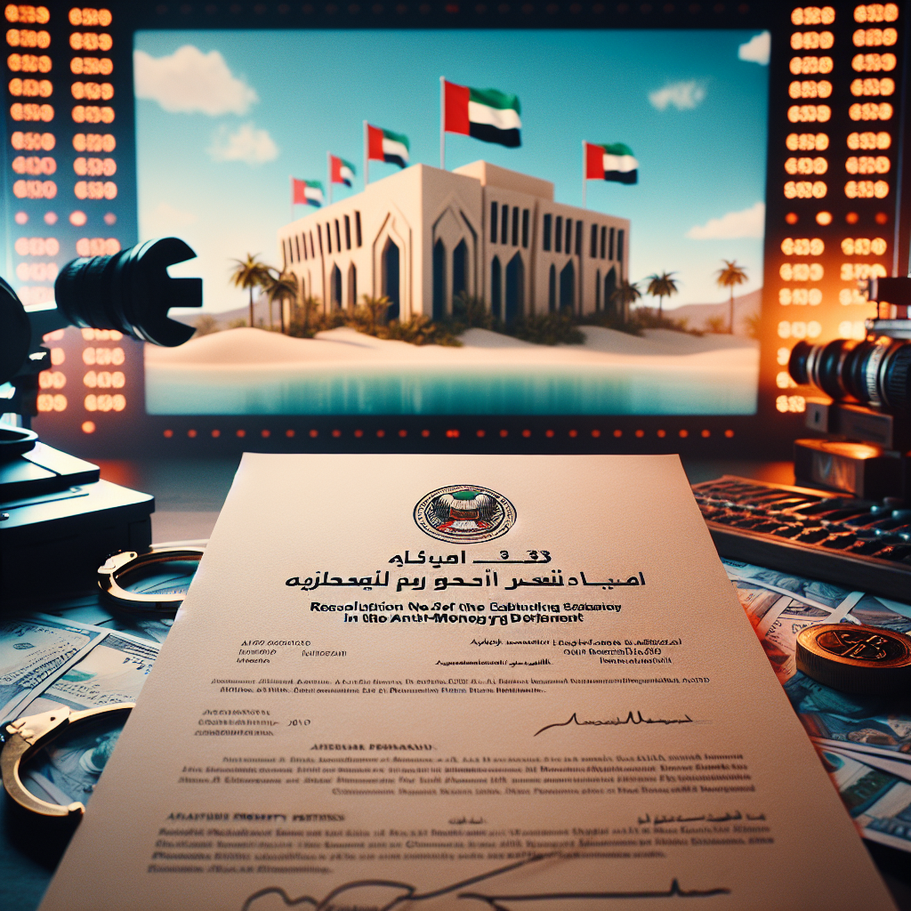 Ministerial Resolution No. (532) of 2019 regarding the establishment of the Anti-Money Laundering Department 2019 in the United Arab Emirates