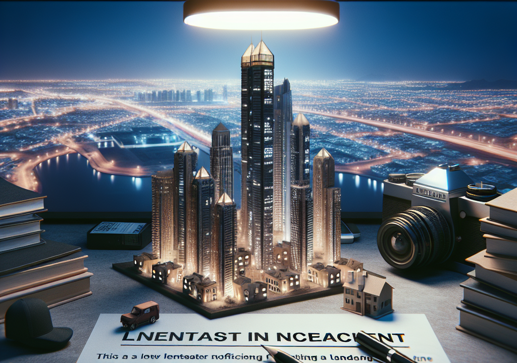 Does the landlord have the right to notify the tenant of the increase one week before the end of his contract according to UAE law?