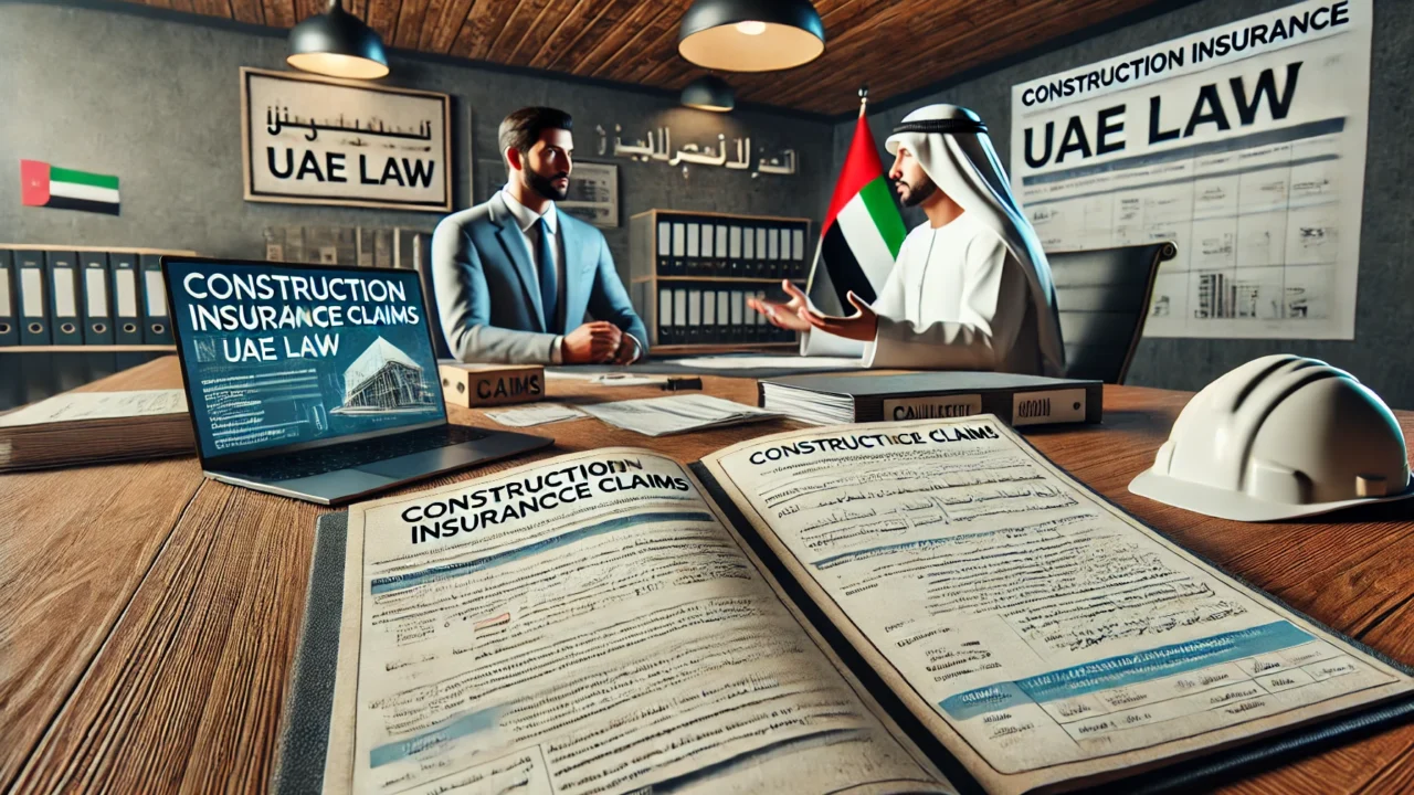 Claims process for construction insurance. According to UAE construction Law