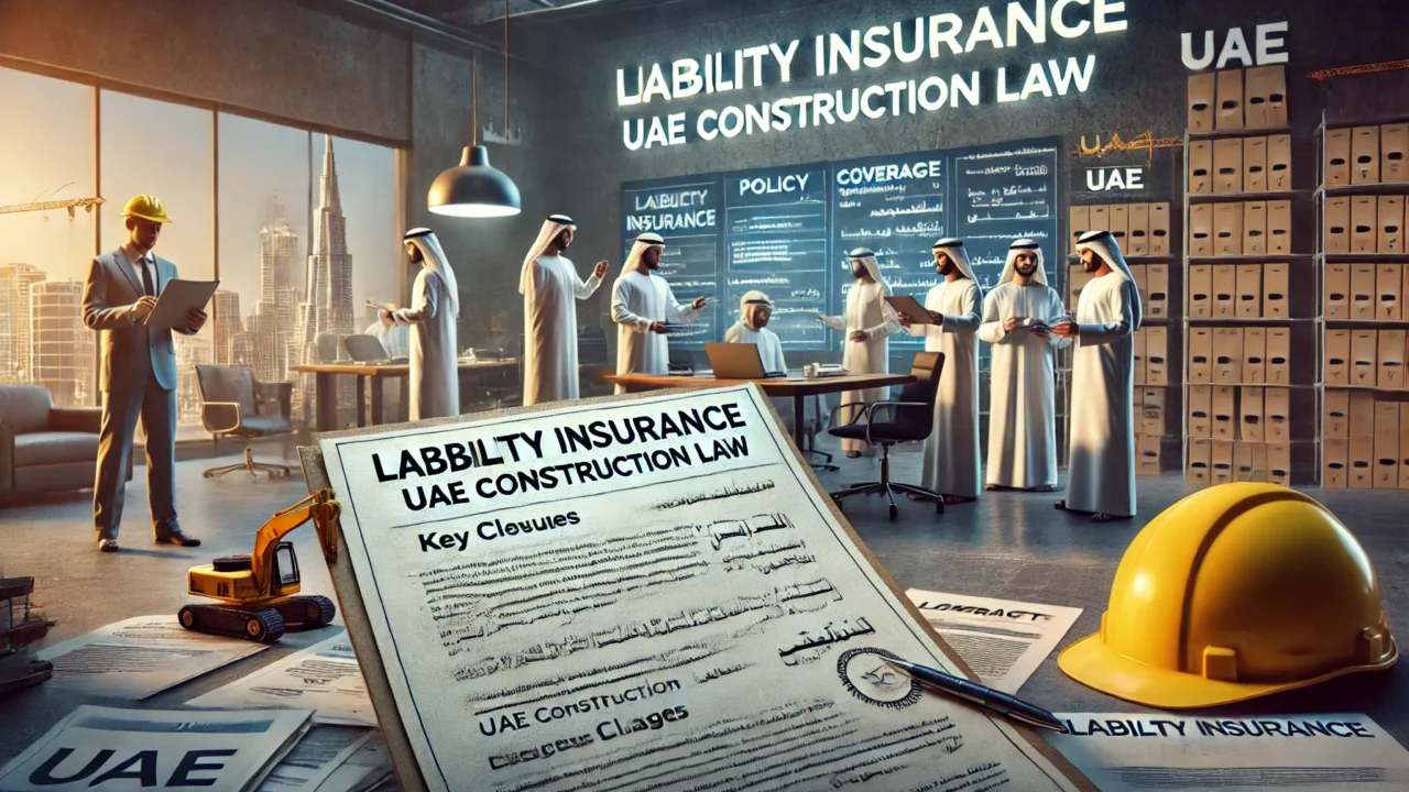 Liability insurance for contractors. According to UAE construction law