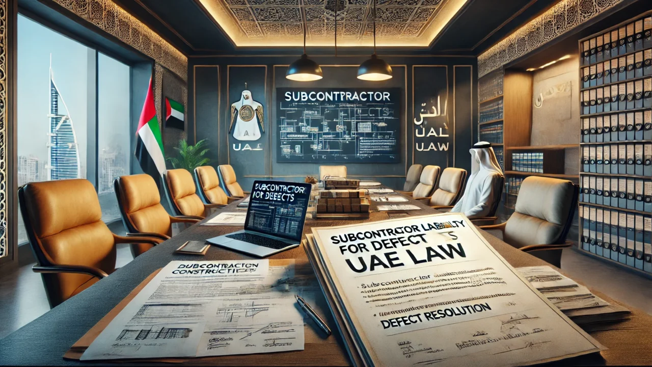 Liability of subcontractors for defects. According to UAE construction law