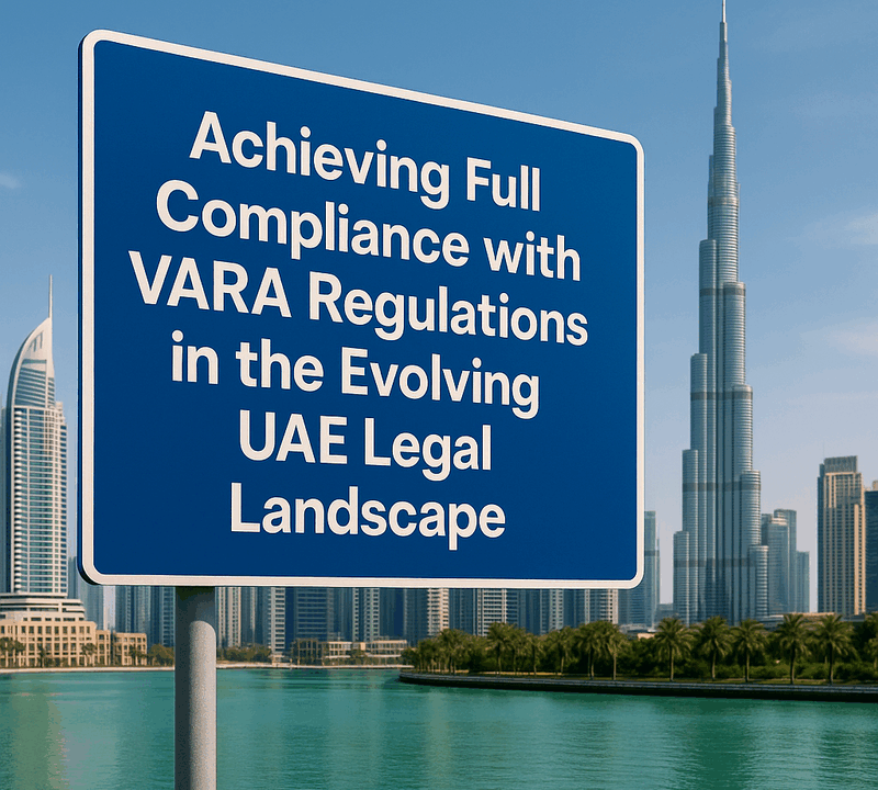 Achieving Full Compliance with VARA Regulations in the Evolving UAE Legal Landscape