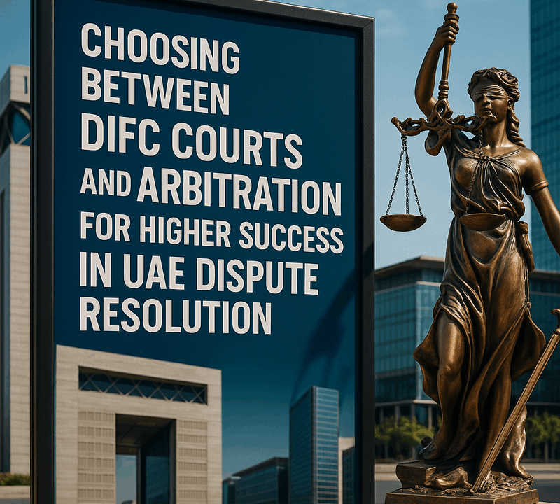 Choosing Between DIFC Courts and Arbitration for Higher Success in UAE Dispute Resolution