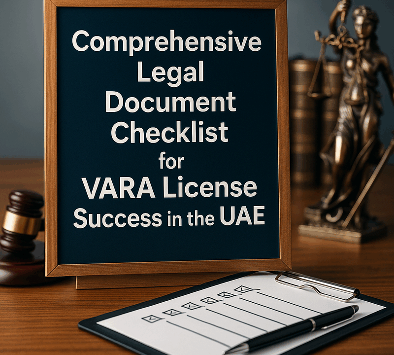 Comprehensive Legal Document Checklist for VARA License Success in the UAE