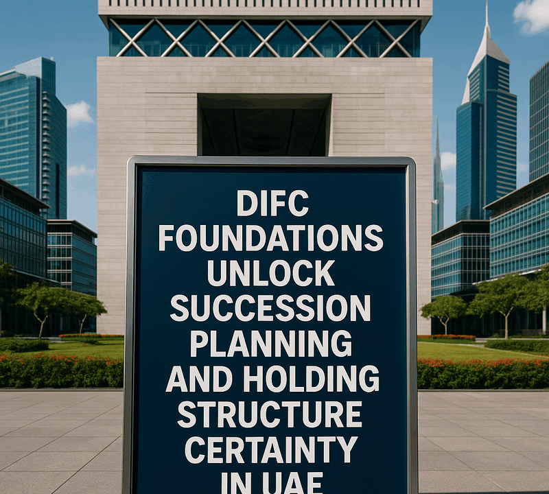 DIFC Foundations Unlock Succession Planning and Holding Structure Certainty in UAE
