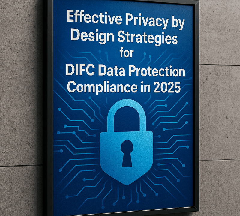 Effective Privacy by Design Strategies for DIFC Data Protection Compliance in 2025