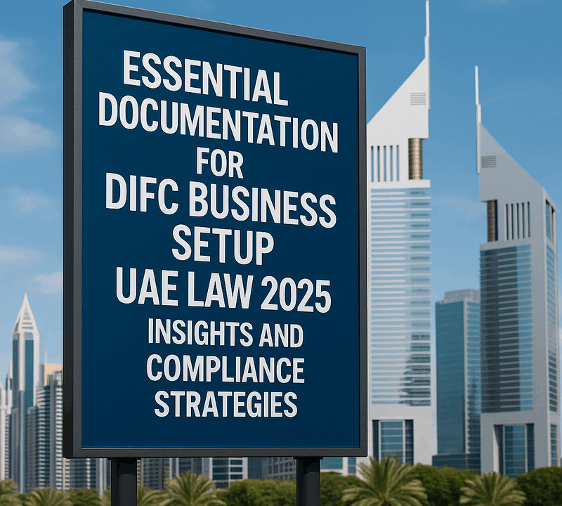 Essential Documentation for DIFC Business Setup UAE Law 2025 Insights and Compliance Strategies