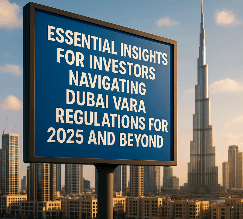 Essential Insights for Investors Navigating Dubai VARA Regulations for 2025 and Beyond