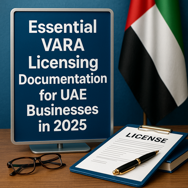 Detailed checklist of required documents for UAE VARA licensing in 2025.