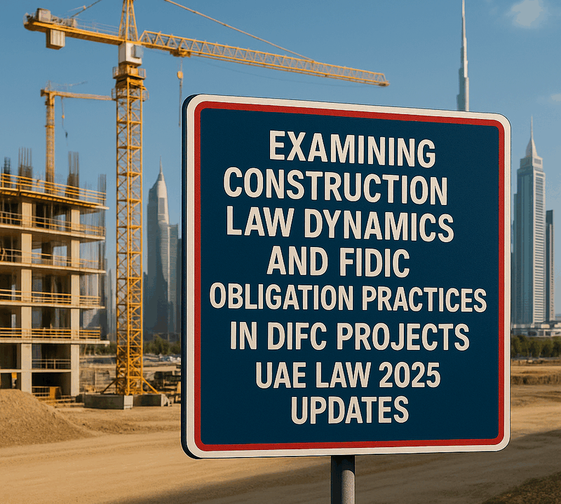 Examining Construction Law Dynamics and FIDIC Obligation Practices in DIFC Projects UAE Law 2025 Updates
