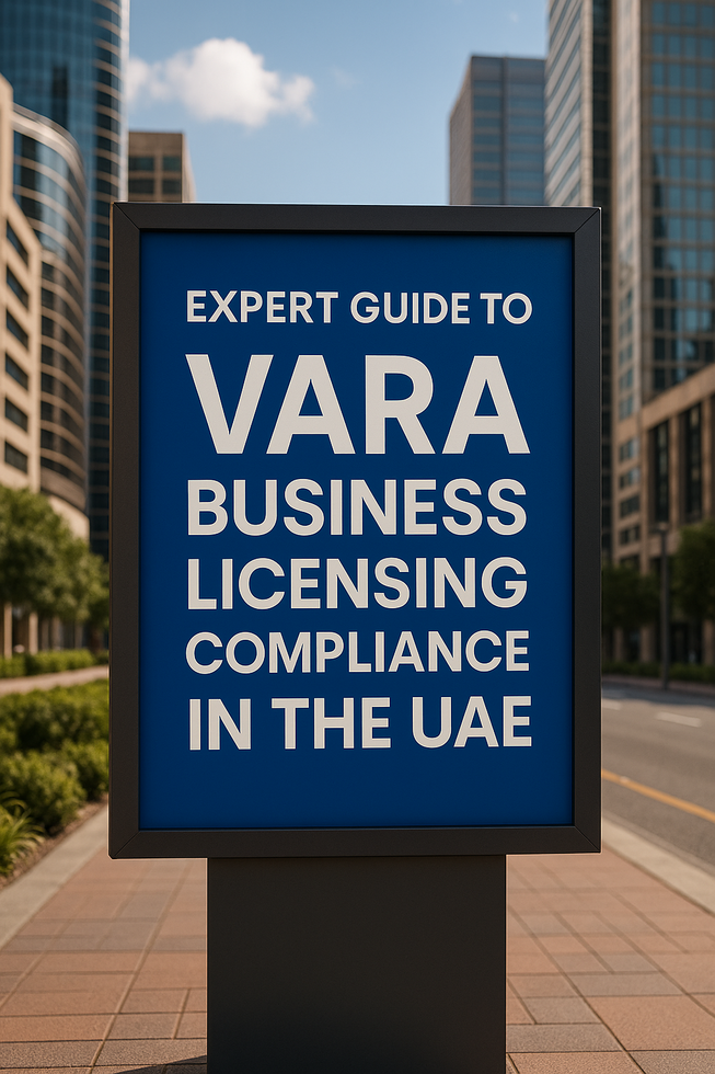 Visual flowchart of VARA business licensing process in Dubai UAE