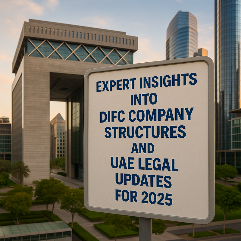 Overview of DIFC company structures and compliance obligations in Dubai UAE