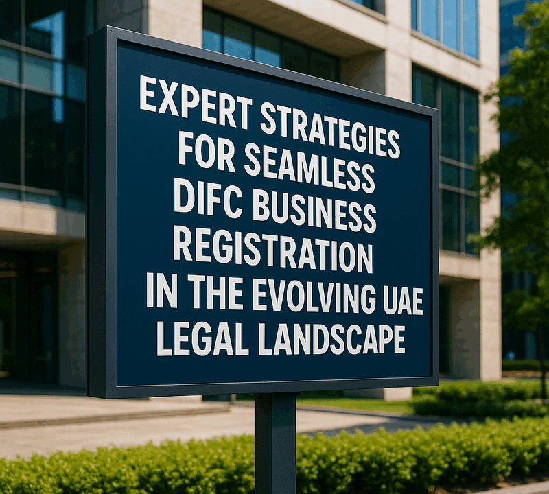 Expert Strategies for Seamless DIFC Business Registration in the Evolving UAE Legal Landscape