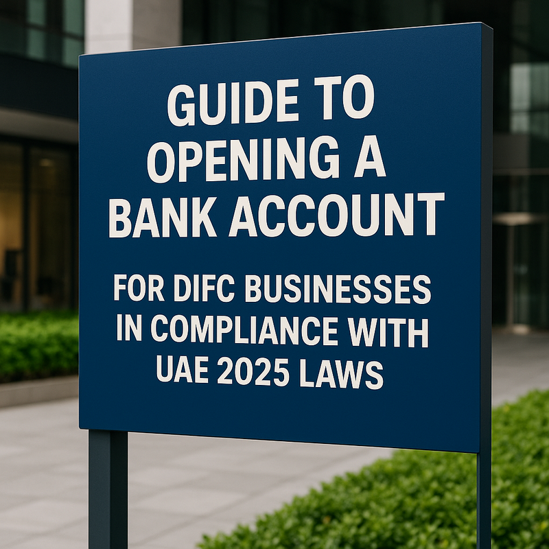 Business professionals at DIFC meeting with bankers to discuss account opening compliance