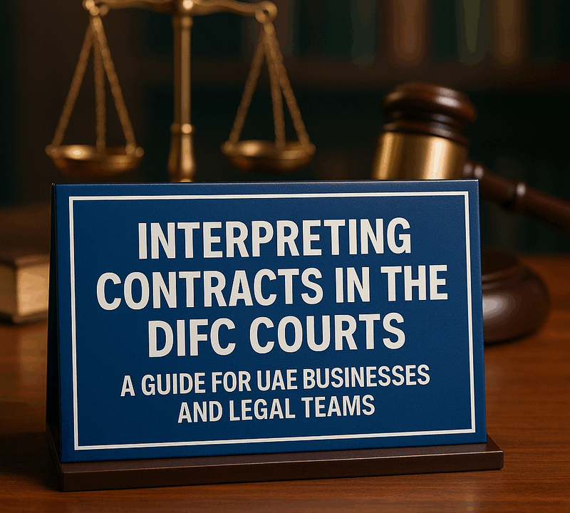 Interpreting Contracts in the DIFC Courts A Guide for UAE Businesses and Legal Teams