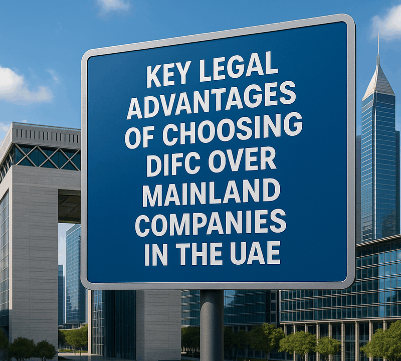 Key Legal Advantages of Choosing DIFC over Mainland Companies in the UAE
