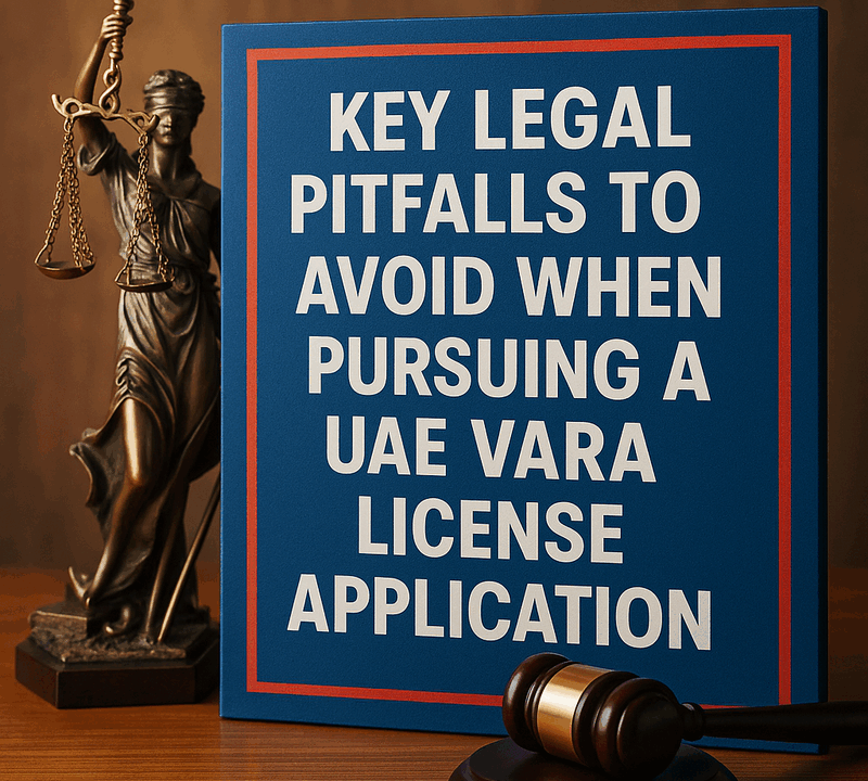 Key Legal Pitfalls to Avoid When Pursuing a UAE VARA License Application