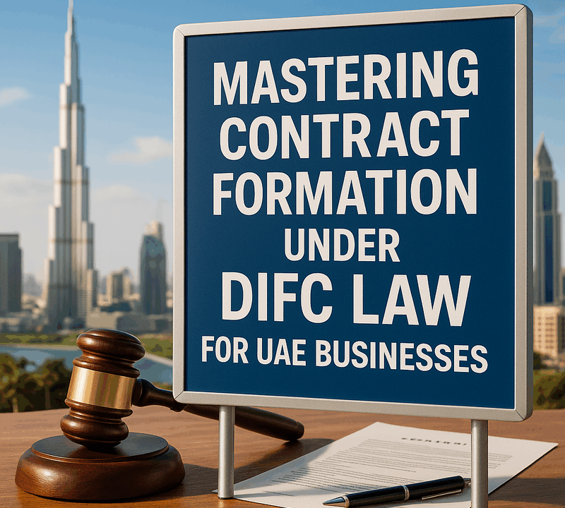 Mastering Contract Formation Under DIFC Law for UAE Businesses