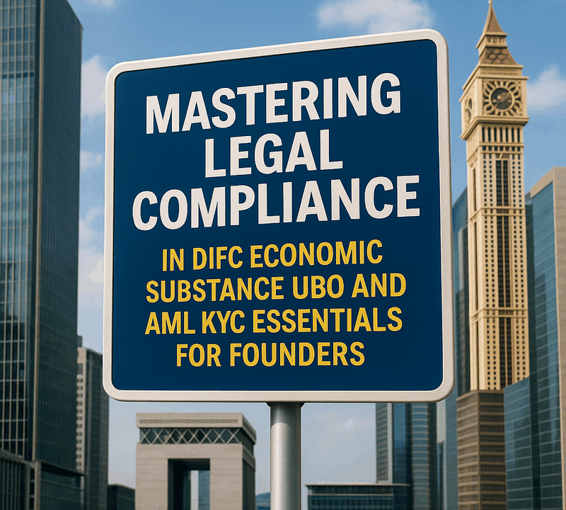Mastering Legal Compliance in DIFC Economic Substance UBO and AML KYC Essentials for Founders