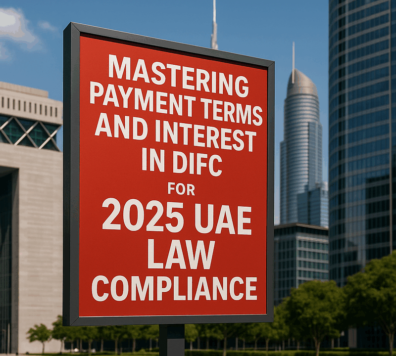 Mastering Payment Terms and Interest in DIFC for 2025 UAE Law Compliance