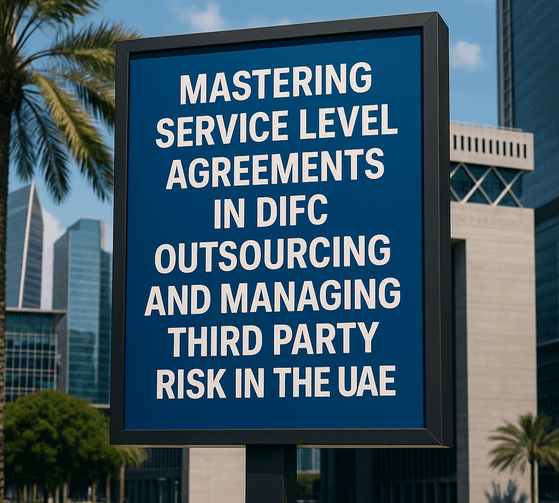 Mastering Service Level Agreements in DIFC Outsourcing and Managing Third Party Risk in the UAE