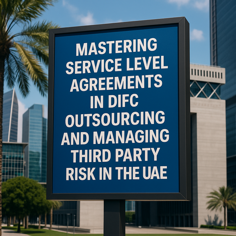DIFC legal compliance outsourcing and third party risk management summary