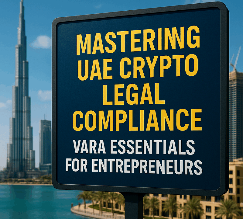 Mastering UAE Crypto Legal Compliance VARA Essentials for Entrepreneurs