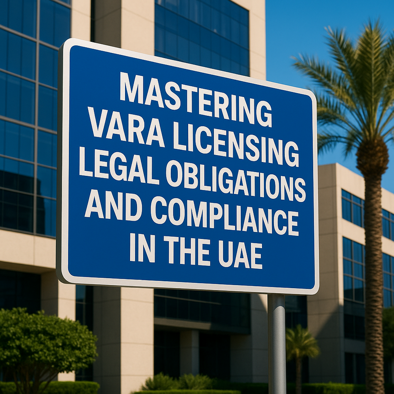A professional flowchart depicting the legal process for VARA licensing in the UAE.