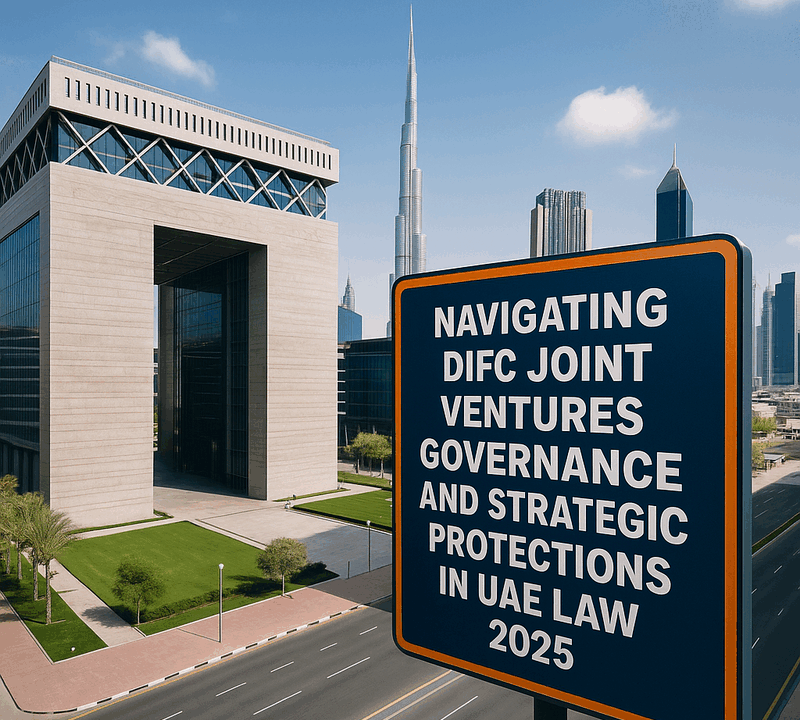 Navigating DIFC Joint Ventures Governance and Strategic Protections in UAE Law 2025