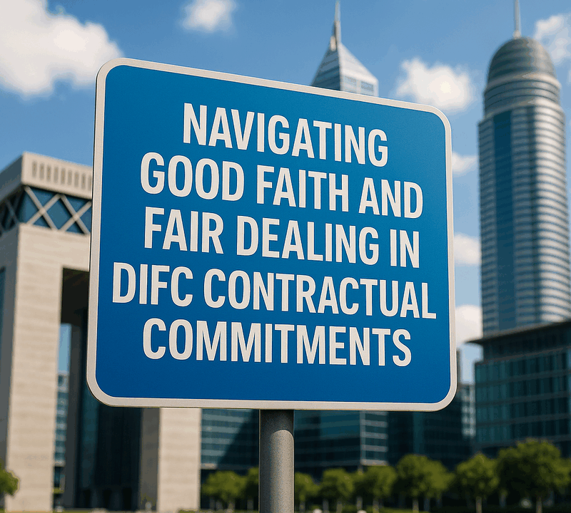 Navigating Good Faith and Fair Dealing in DIFC Contractual Commitments