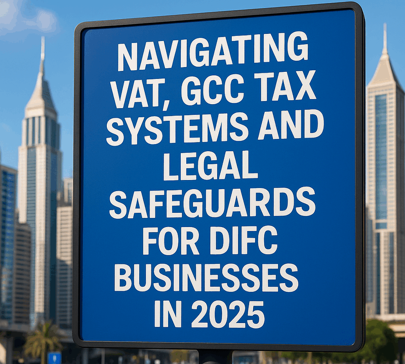 Navigating VAT, GCC Tax Systems and Legal Safeguards for DIFC Businesses in 2025