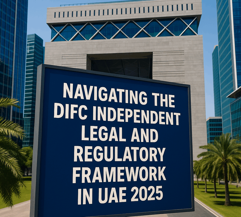 Navigating the DIFC Independent Legal and Regulatory Framework in UAE 2025