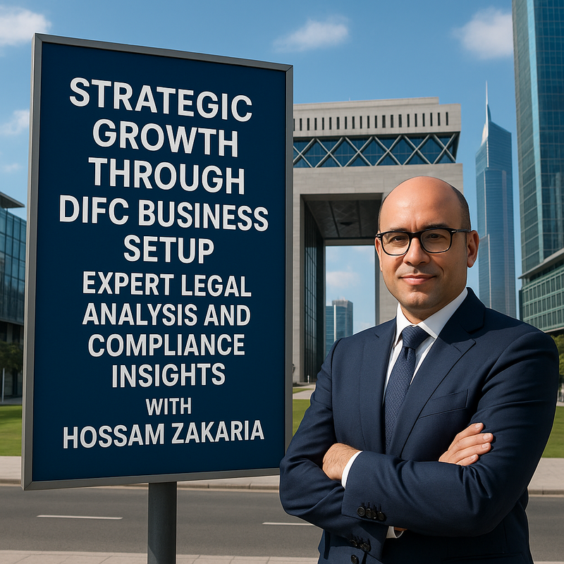 Panoramic skyline view of DIFC Dubai with modern office towers symbolizing financial and legal excellence