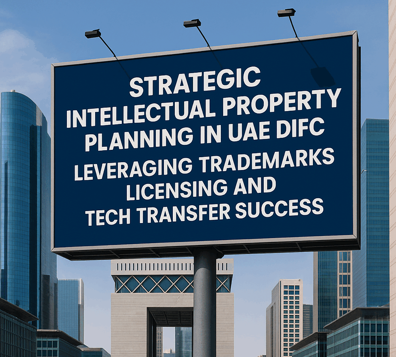 Strategic Intellectual Property Planning in UAE DIFC Leveraging Trademarks Licensing and Tech Transfer Success