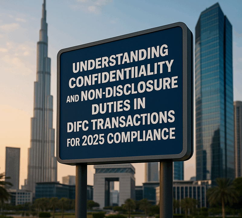 Understanding Confidentiality and Non Disclosure Duties in DIFC Transactions for 2025 Compliance