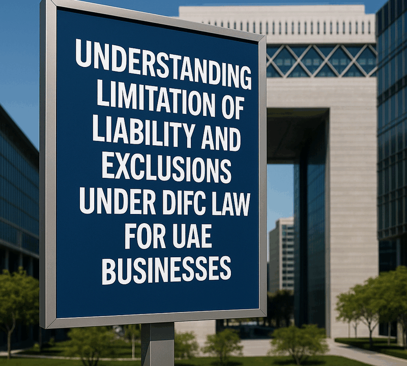 Understanding Limitation of Liability and Exclusions Under DIFC Law for UAE Businesses