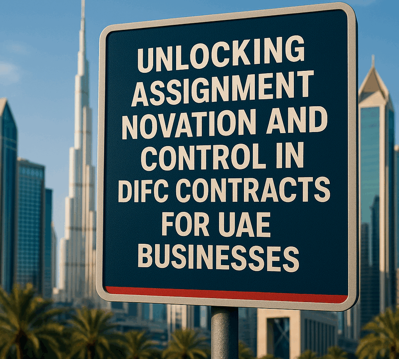 Unlocking Assignment Novation and Control in DIFC Contracts for UAE Businesses