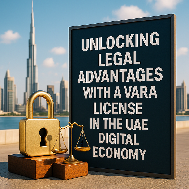 VARA license legal documentation and UAE skyline symbolizing digital asset compliance