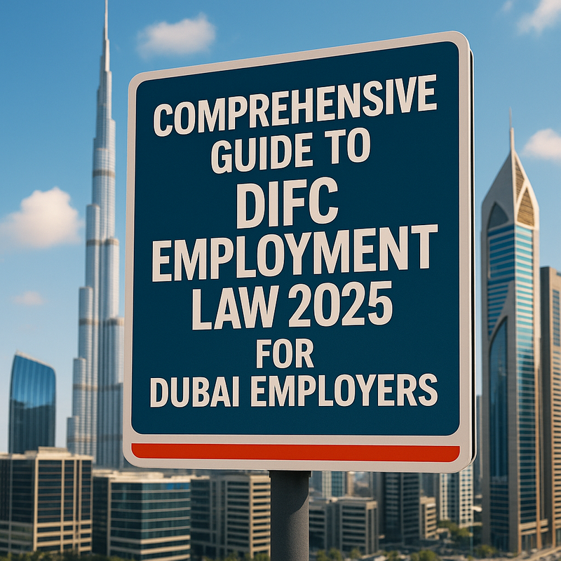 DIFC towers and Dubai skyline symbolizing UAE employment law reform for 2025