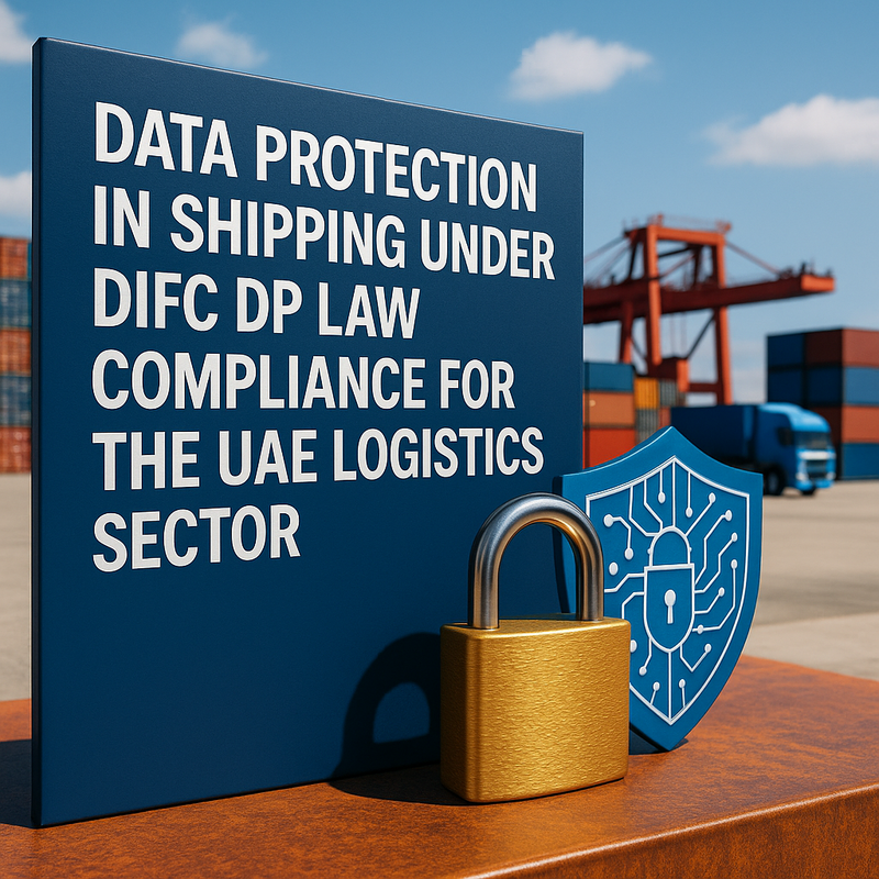 Compliance checklist and penalty comparison table for DIFC data protection in UAE shipping logistics