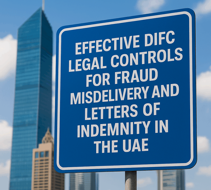 Effective DIFC Legal Controls for Fraud Misdelivery and Letters of Indemnity in the UAE