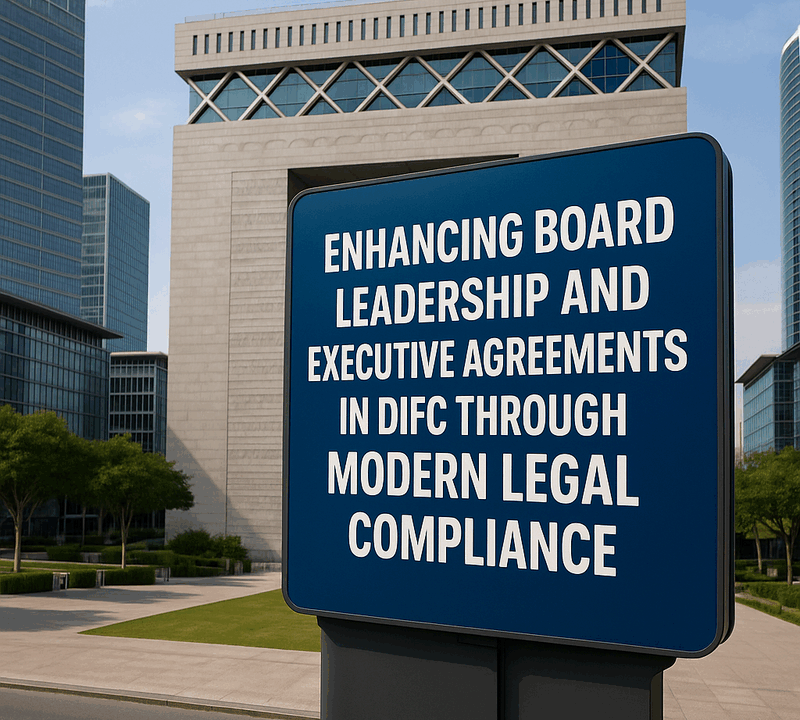 Enhancing Board Leadership and Executive Agreements in DIFC through Modern Legal Compliance
