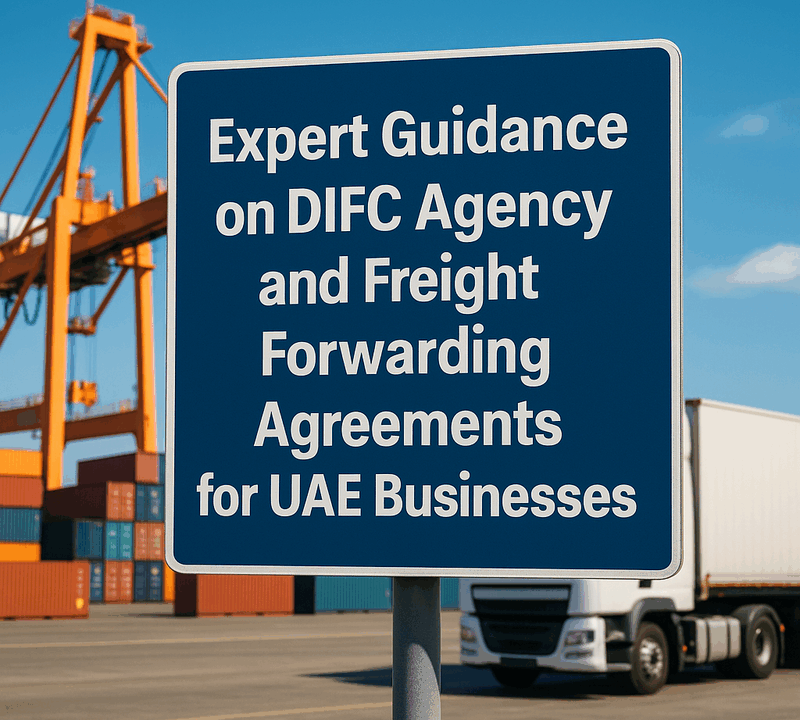 Expert Guidance on DIFC Agency and Freight Forwarding Agreements for UAE Businesses