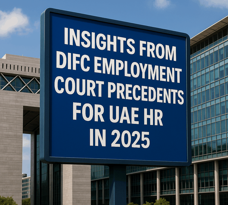Insights from DIFC Employment Court Precedents for UAE HR in 2025